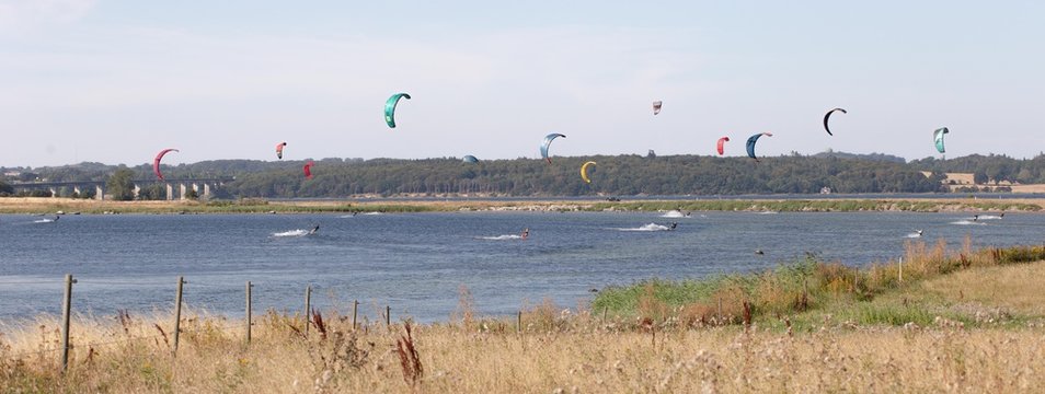 The kitesurfing in Denmark