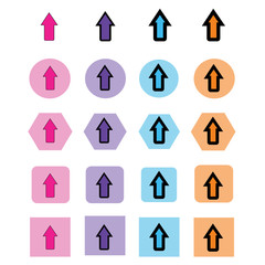 Simple Arrow icon sign design