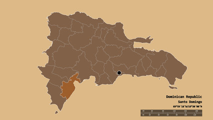 Location of Barahona, province of Dominican Republic,. Pattern