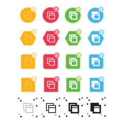 Simple Open window icon sign design