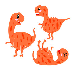 Vector dinosaur for kids design.