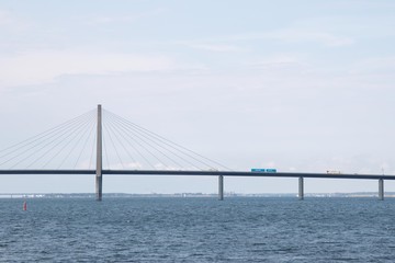 The beautiful Farø Bridge in Denmark