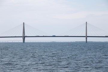 The beautiful Farø Bridge in Denmark