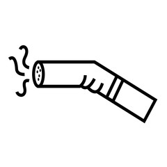 Simple Cigarette Icon sign design