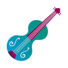 fiddle string instrument line and fill style icon