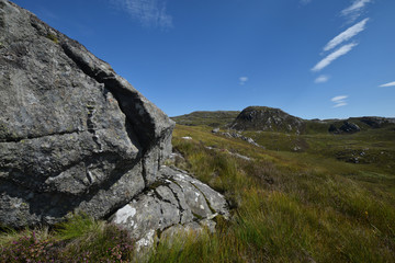 Fototapeta na wymiar The mountains above Loch Morar the Scottish Highlands