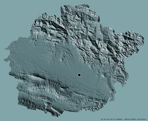 San Juan, province of Dominican Republic, on solid. Administrative