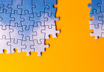 Jigsaw puzzle pieces and business concept