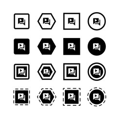 Chat icon illustration