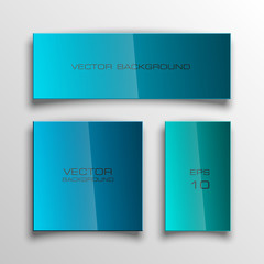 abstract banner set. The rectangle form as three advertising poster. The flat banner image. Advertising Design shape. label banner tag.