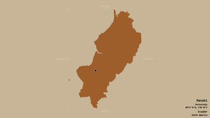 Manabi - Ecuador. Bounding box. Pattern