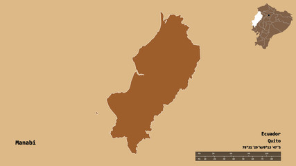 Manabi, province of Ecuador, zoomed. Pattern