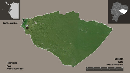 Pastaza, province of Ecuador,. Previews. Satellite