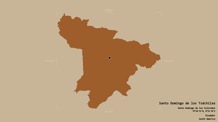 Santo Domingo de los Tsáchilas - Ecuador. Bounding box. Pattern