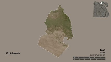 Al Buhayrah, governorate of Egypt, zoomed. Satellite