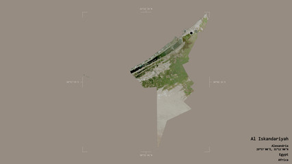 Al Iskandariyah - Egypt. Bounding box. Satellite