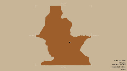 Centro Sur - Equatorial Guinea. Bounding box. Pattern