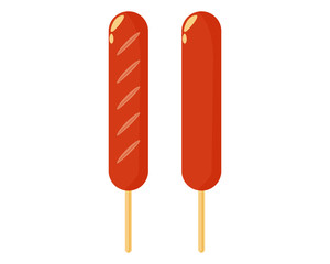 フランクフルトのベクターイラスト、ソーセージ