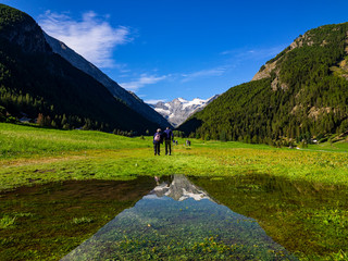Fototapeta premium View of the valley of Cogne in the Gran Paradiso National Park