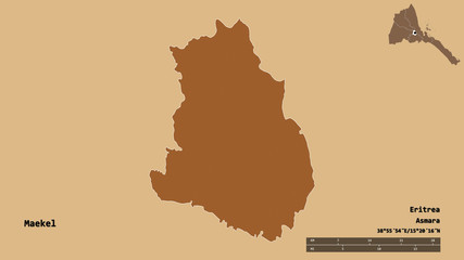 Maekel, region of Eritrea, zoomed. Pattern