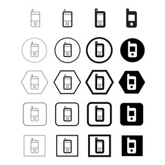 Mobile icon , smartphone icon illustration