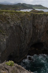 Asturias. Cliffs in Barro beach. Llanes,Spain