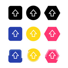 Basic arrow sign icon