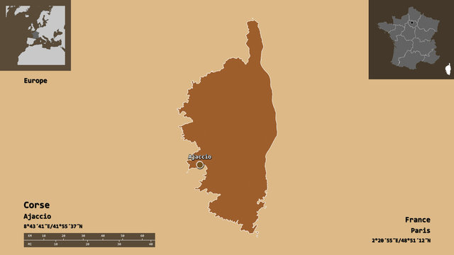 Corse, region of France,. Previews. Pattern