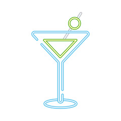 cocktail cup drink neon style icon
