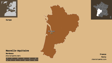 Nouvelle-Aquitaine, region of France,. Previews. Pattern