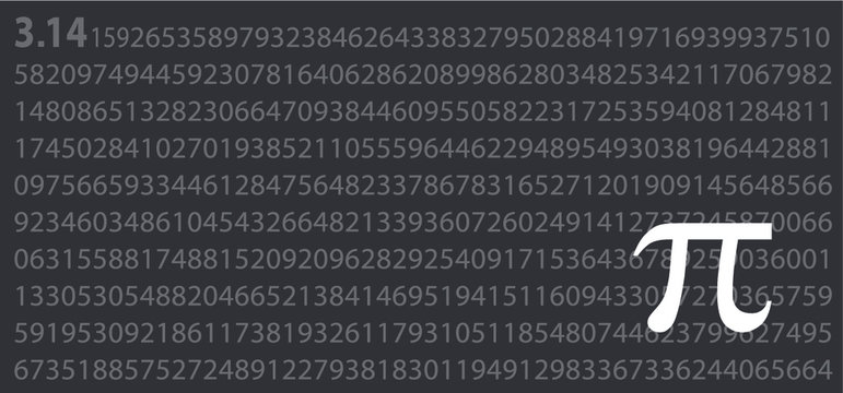 Happy PI day, 14 march, The number π is a mathematical constant ( 3.14 3,14 3/14 ) symbol. Fun vector maths icon or sign banner. Ratios letters formula structure. Archimedes constant irrational number