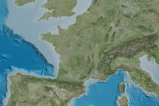 France neighbourhood. Satellite