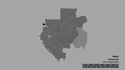 Location of Haut-Ogooué, province of Gabon,. Bilevel