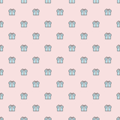 seamless repeat pattern with gift boxes