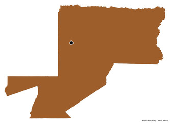 Wouleu-Ntem, province of Gabon, on white. Pattern