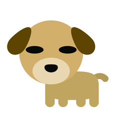 Icon-style Straight face animal (dog)