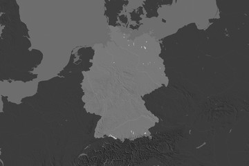 Germany. Neighbourhood desaturated. Bilevel