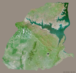 Eastern, region of Ghana, on solid. Satellite