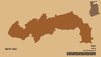 North East, region of Ghana, zoomed. Pattern