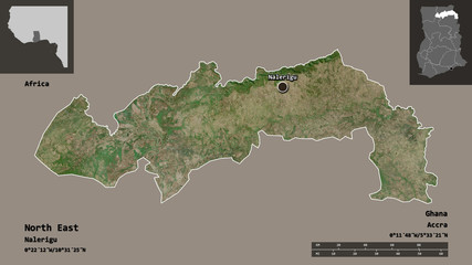 North East, region of Ghana,. Previews. Satellite