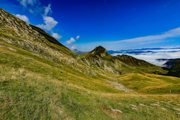 Paisajes durante la subida al Monte Lakartxela en Irati