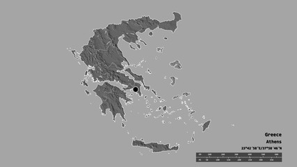 Location of North Aegean, decentralized administration of Greece,. Bilevel