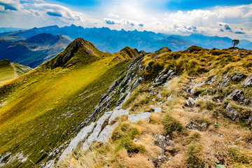 Paisajes durante la subida al Monte Lakartxela en Irati