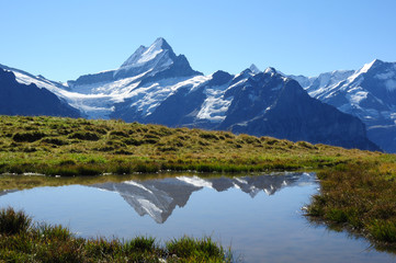 Schreckhorn and other peaks, Switzerland