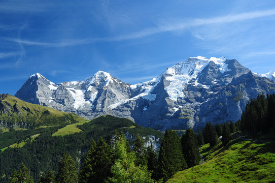 Eiger, Monch and Jungfrau, Switzerland