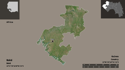 Boké, region of Guinea,. Previews. Satellite