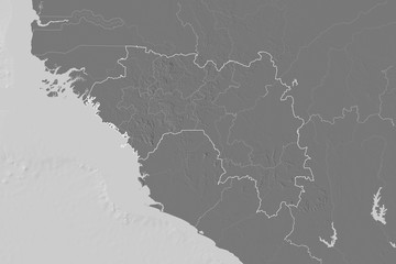 Obraz premium Guinea borders. Bilevel