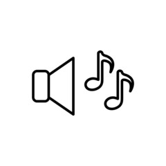 Loudspeaker icon template