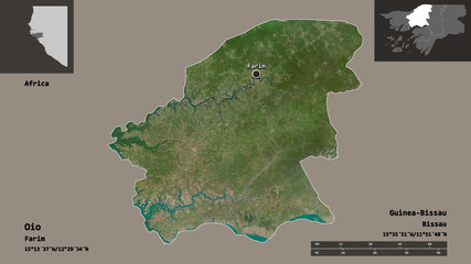 Oio, region of Guinea-Bissau,. Previews. Satellite