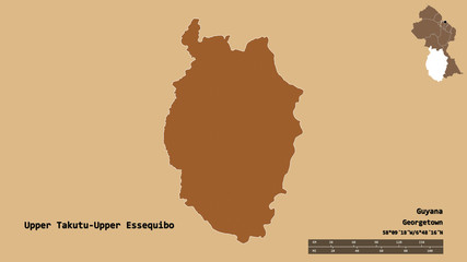 Upper Takutu-Upper Essequibo, region of Guyana, zoomed. Pattern